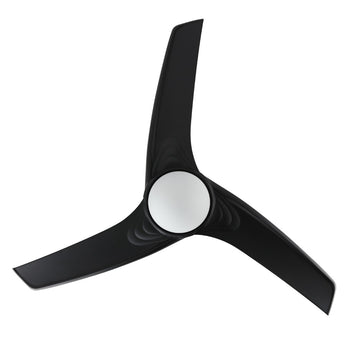 Sully 52" Contemporary Industrial Iron/Plastic Mobile-App/Remote-Controlled 6-Speed Propeller Integrated LED Ceiling Fan - JONATHAN Y